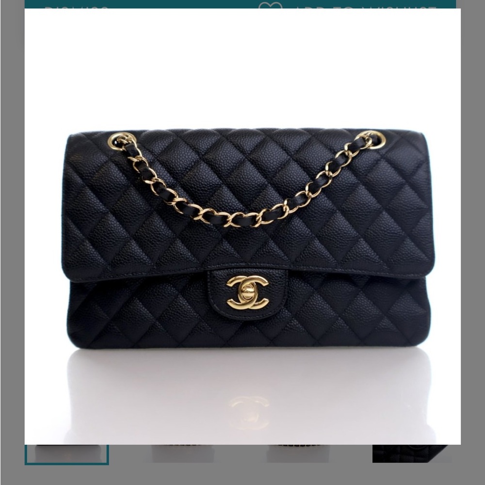Chanel medium caviar double flap bag